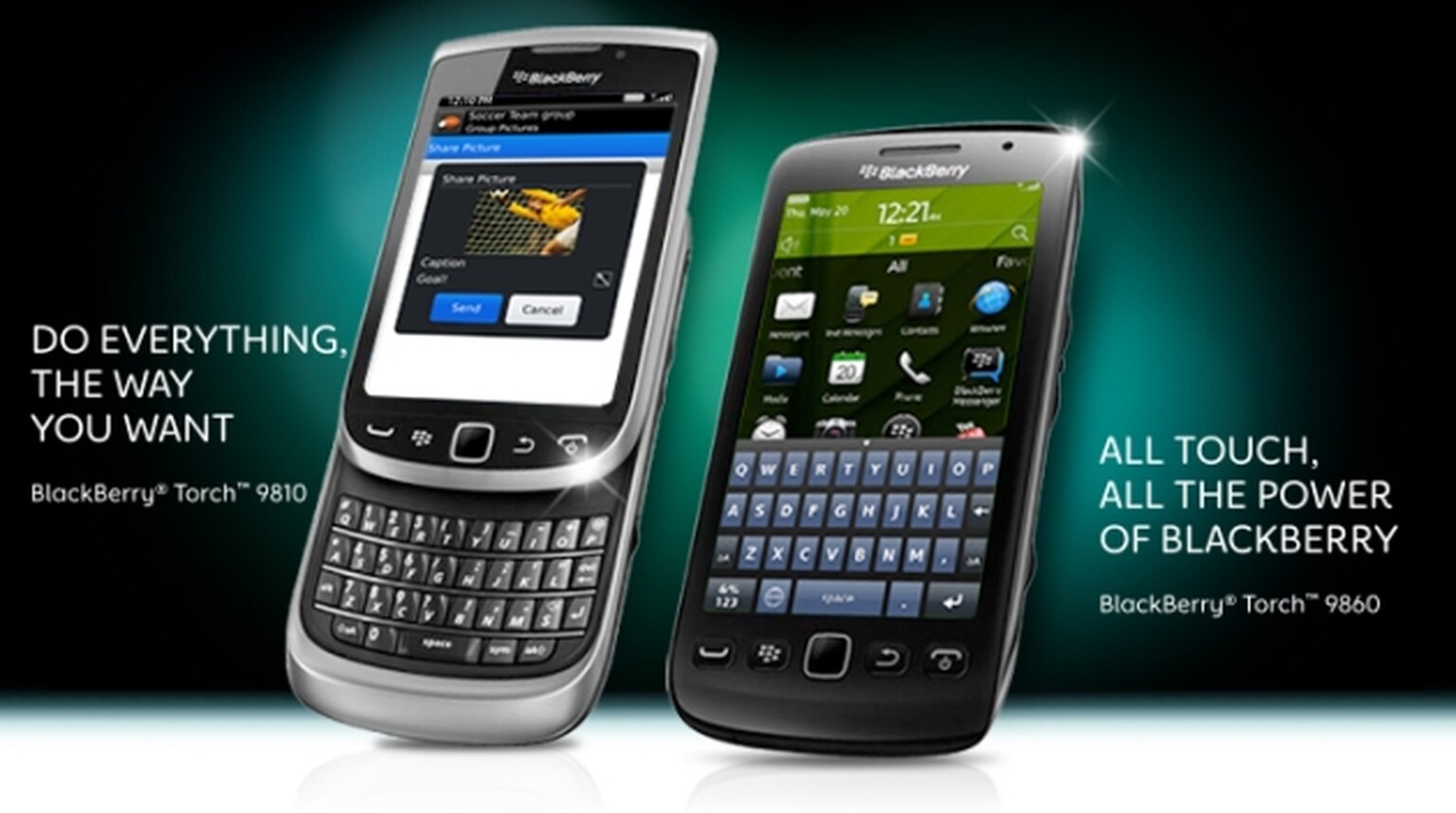 New BlackBerry Torch 9860 and Torch 9810 get UK release