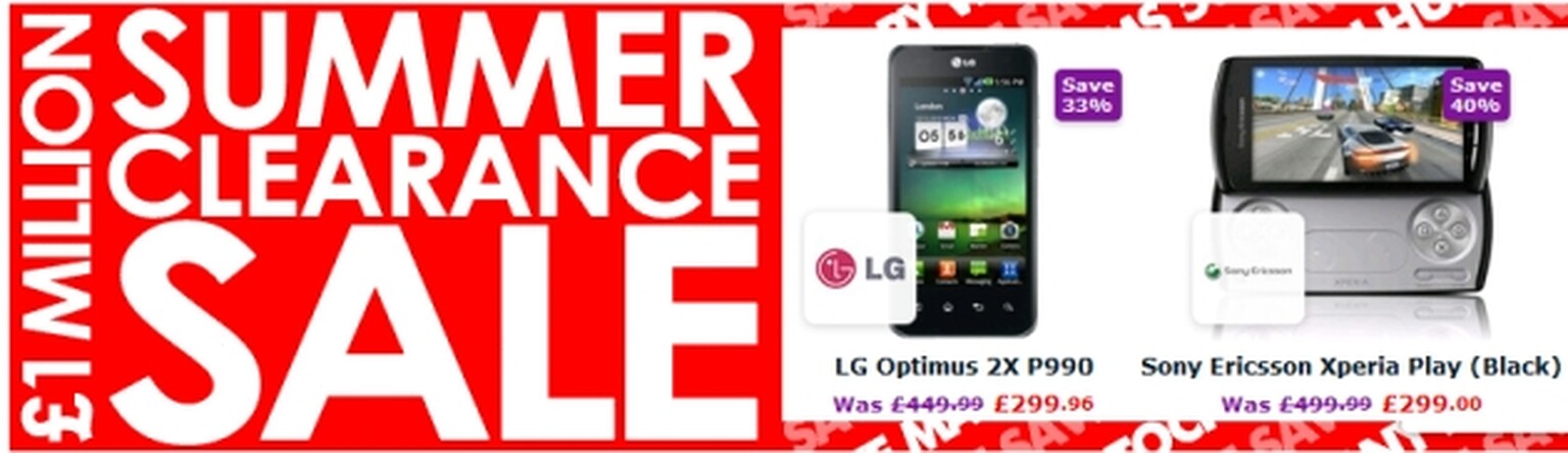 Xperia Play and Optimus 2X hit the sales at under £300: Clearing stock before iPhone 5?
