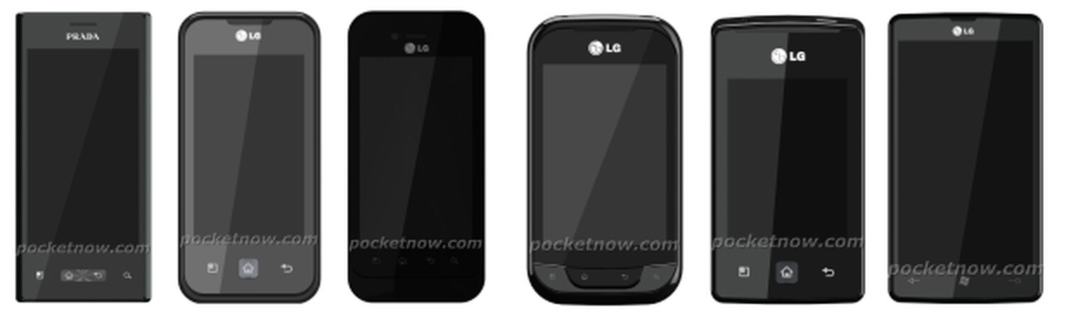 Future LG phones 'leaked':High-resolution screens and Windows Phone 7 Mango