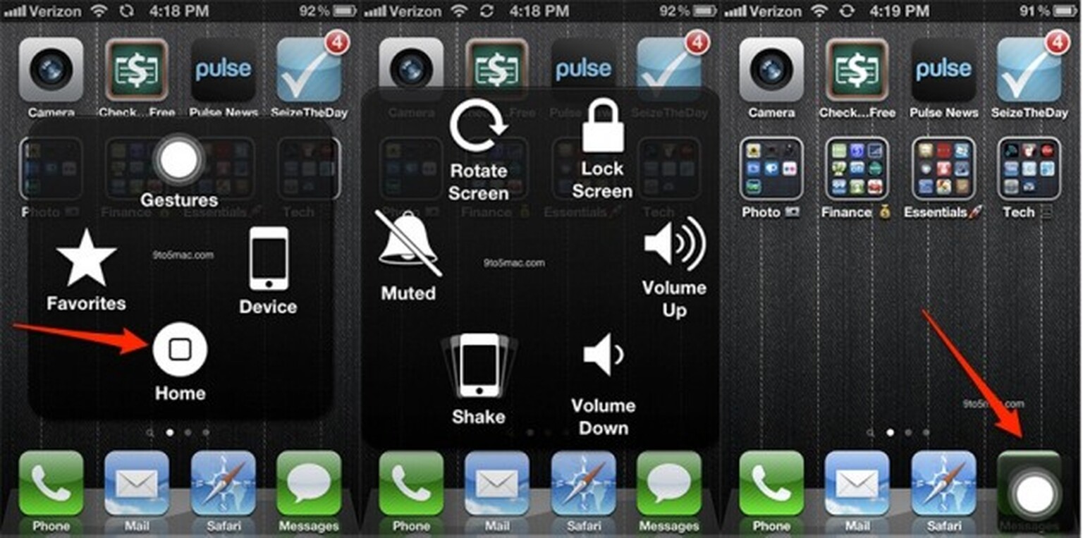 iOS 5’s gesture-driven accessibility options equal death of menu button? We’re not so sure