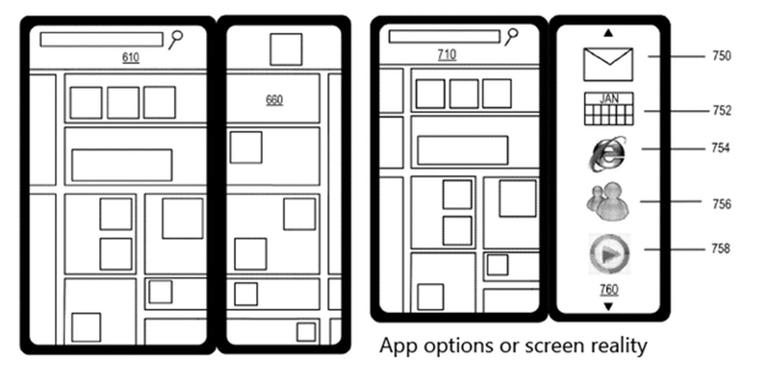 Microsoft’s dual-screen phone concept: patent filed, unlikley to ever be made