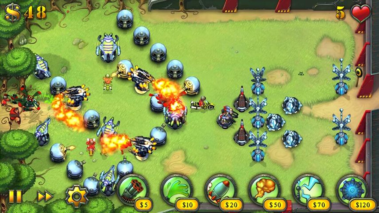 Fieldrunners HD sets up camp in the Android Market: 62p for today only, climbing to £1.86 tomorrow