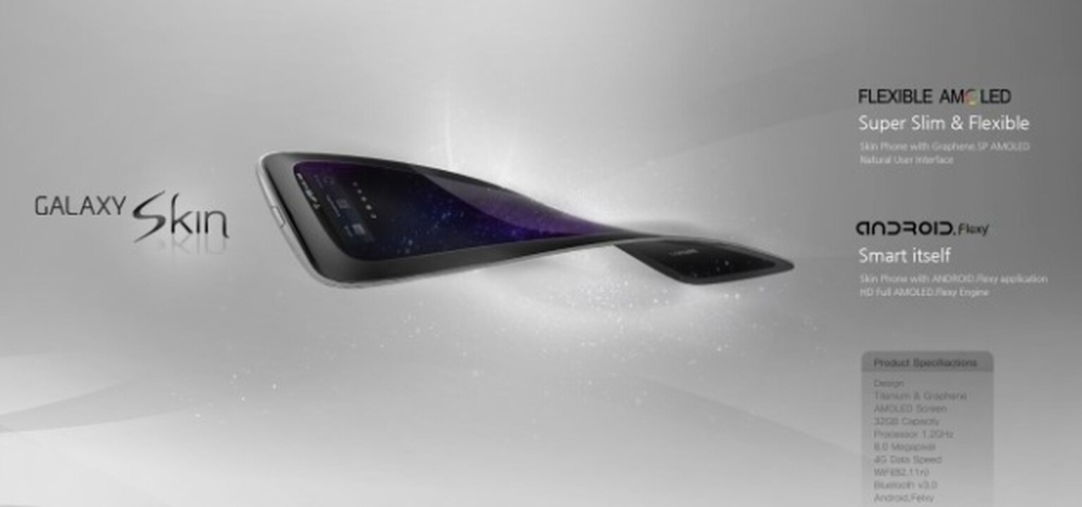 Samsung Galaxy Skin: New phone concept imagines a super-thin, flexible future