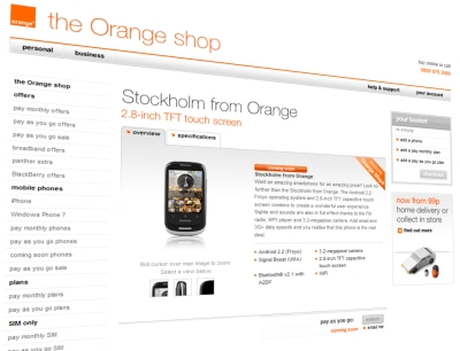Orange Stockholm: Wallet-friendly Android phone goes official
