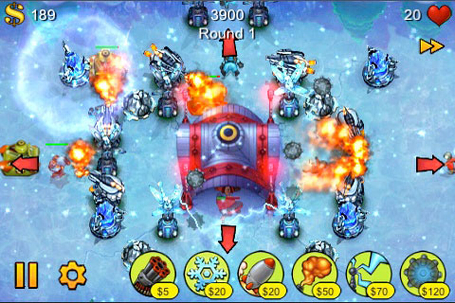 Update: Fieldrunners HD now deploying in Android Market on the 7th of July: still 99 cents (62p) for first 24 hours