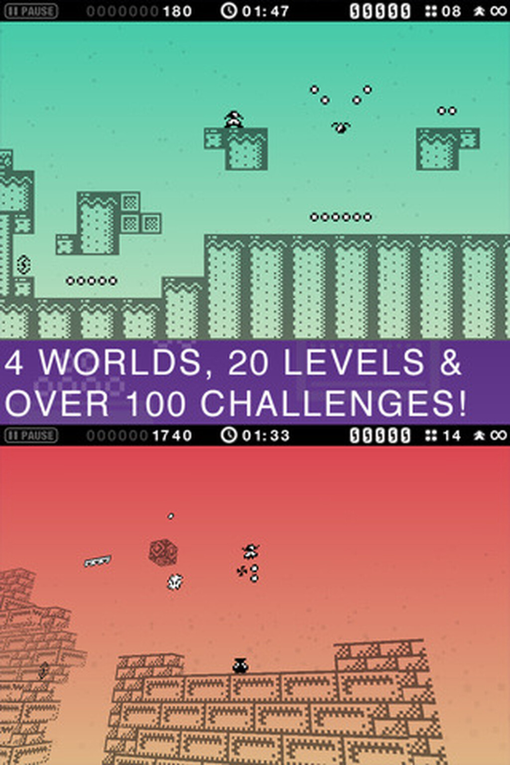 1-bit Ninja: Super Mario Land remade for iPhones