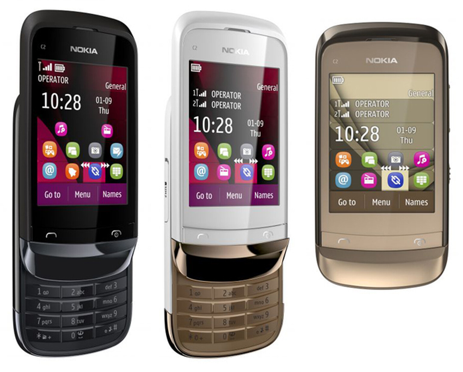Nokia C2-02, C2-03 and C2-06 announced: Affordable mid-range Symbians coming Q3