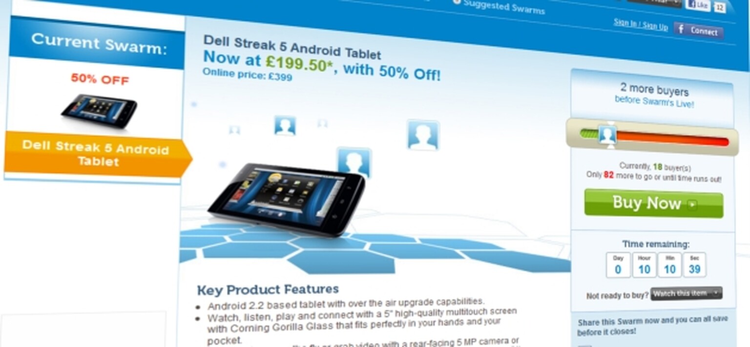 Dell's Streak Android tablet goes half-price- for a few hours