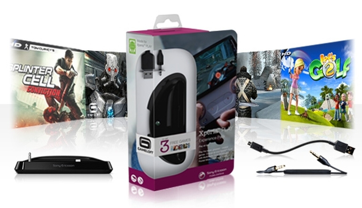 Sony Ericsson Xperia Play accessory pack with three Gameloft games