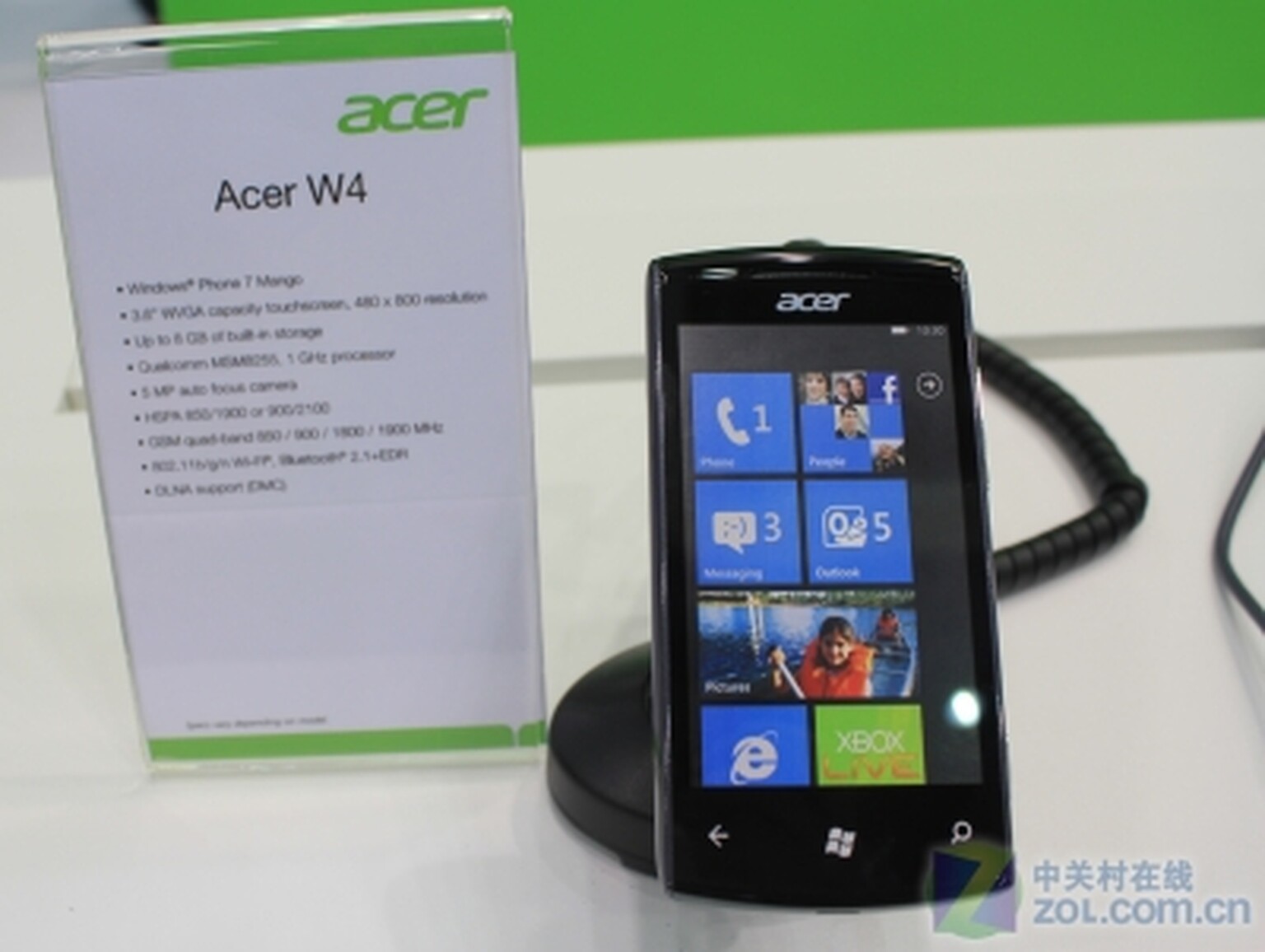 Revealed: Acer's new Windows Phone 7 device