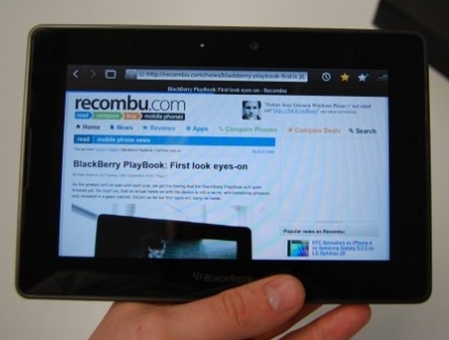 BlackBerry PlayBook: 16 June release date, now on pre-order at Carphone Warehouse