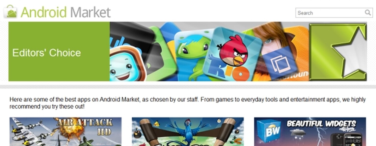 Android Market gets a much-needed clean-up: Editor's choice and  trending apps
