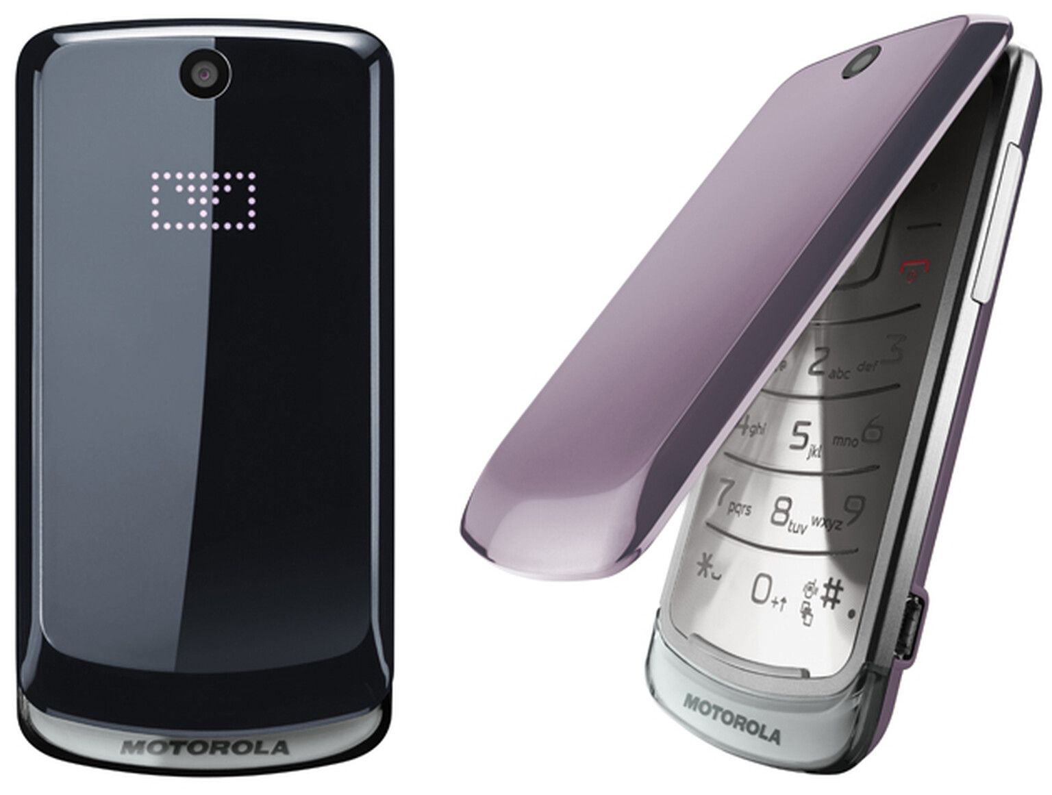 Motorola Gleam shiny flip phone available now from Carphone Warehouse: £50 on pay-as-you-go plus £10 top up