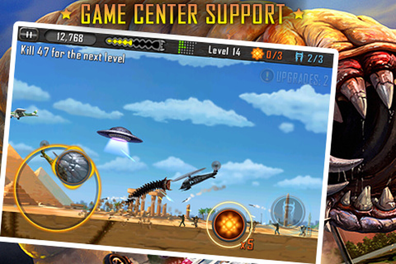 Death Worm for iPhone and Android: Kill helicopters and eat camels for a reduced price