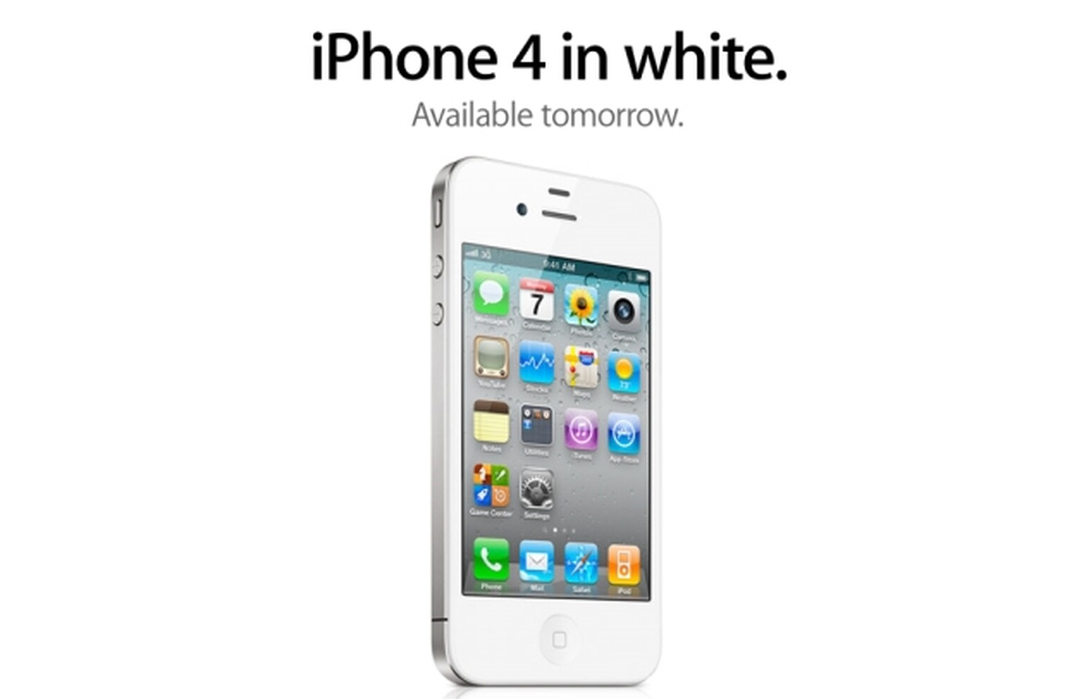 White iPhone 4: Officially arrives tomorrow, Thursday 28 April  release date. Promise!