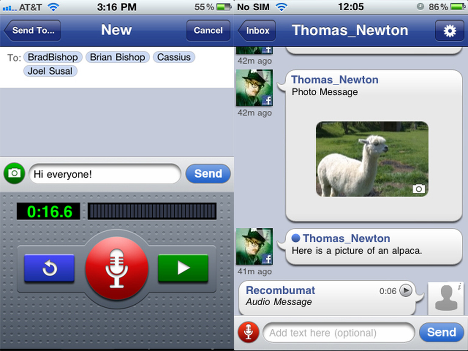 CloudTalk for iPhone and Android: Swiss Army Knife IM app does voice, videos, pictures as well as good old text