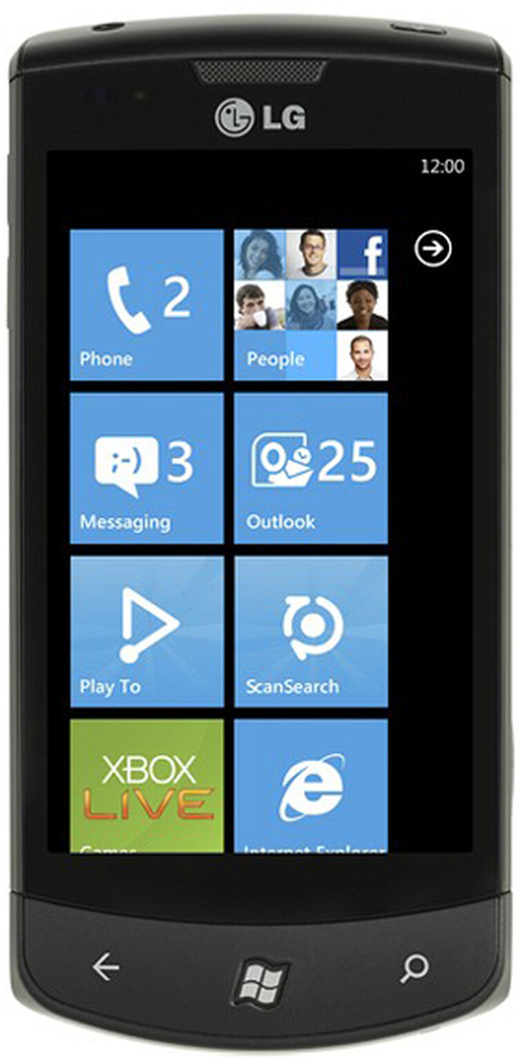 New LG Windows Phone 7 details emerge: LG E700 doc with IE9 support hints at Autumn release