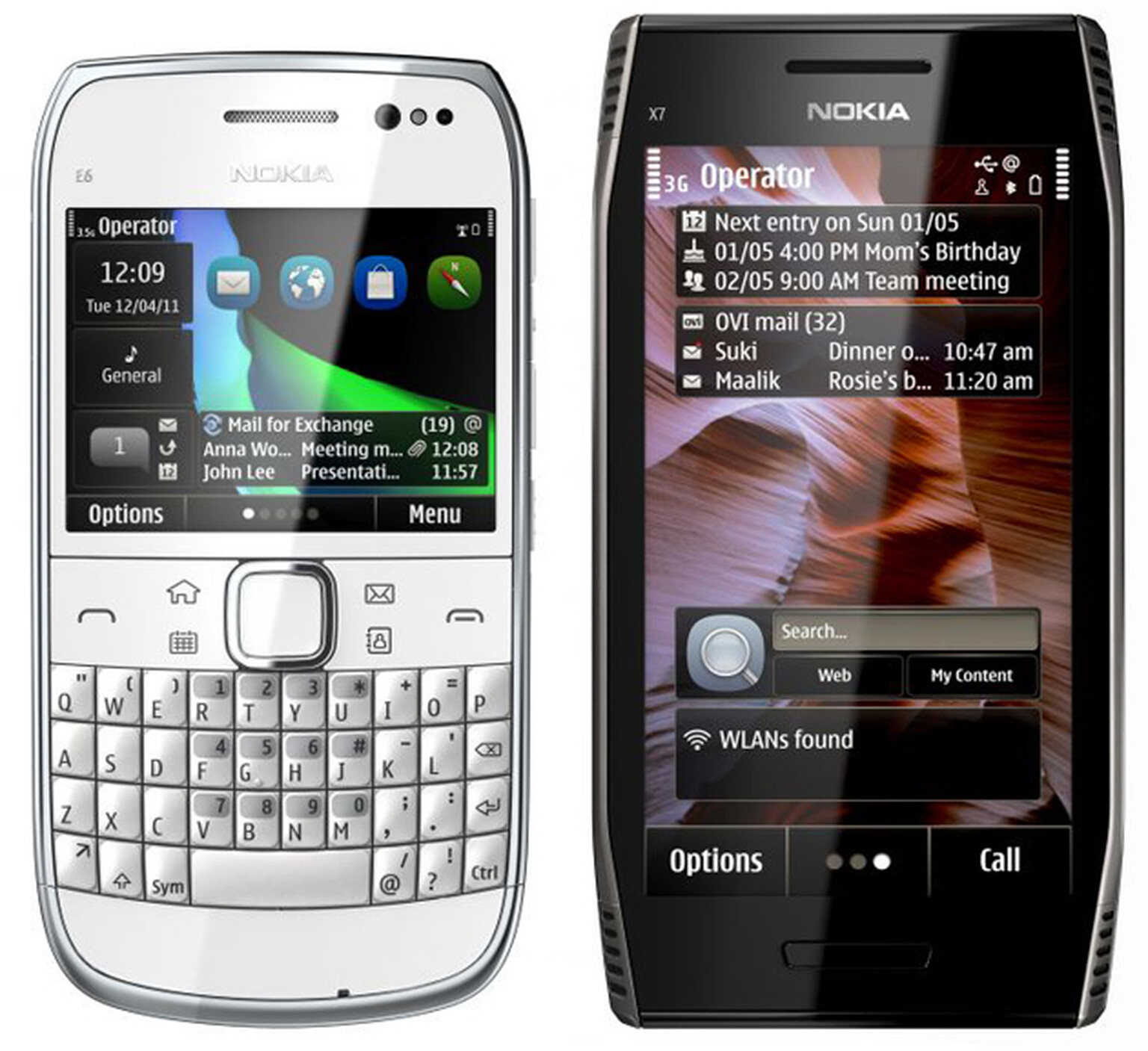 Nokia E6 and Nokia X7 announced: The first two Symbian Anna phones