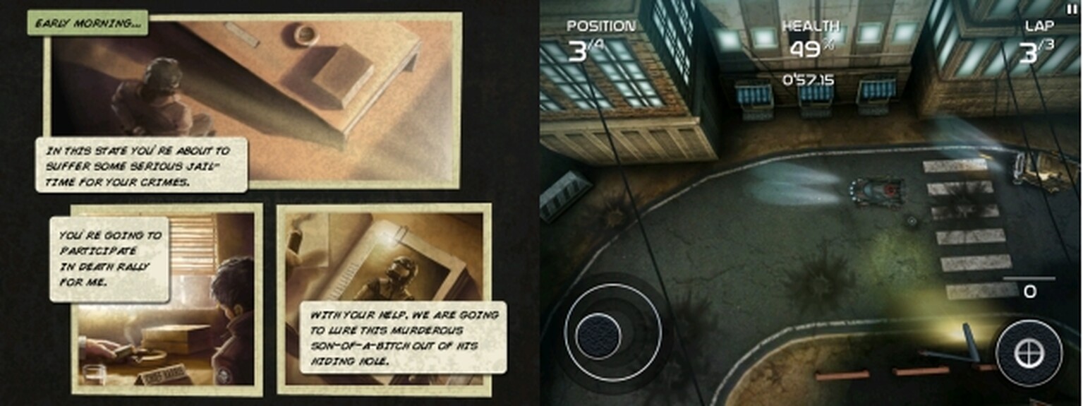 Death Rally shunts onto iPad and iPhone: Destructive fun.