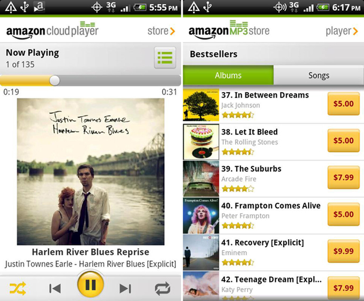 Amazon MP3 app for Android: An MP3 store and replacement for your music player