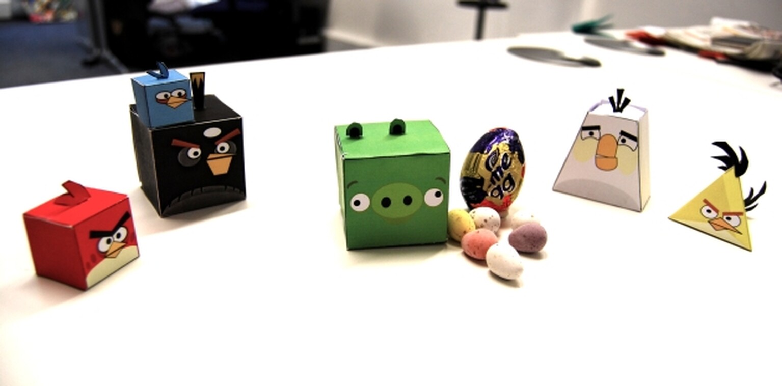 Make your own Angry Birds: Papercraft