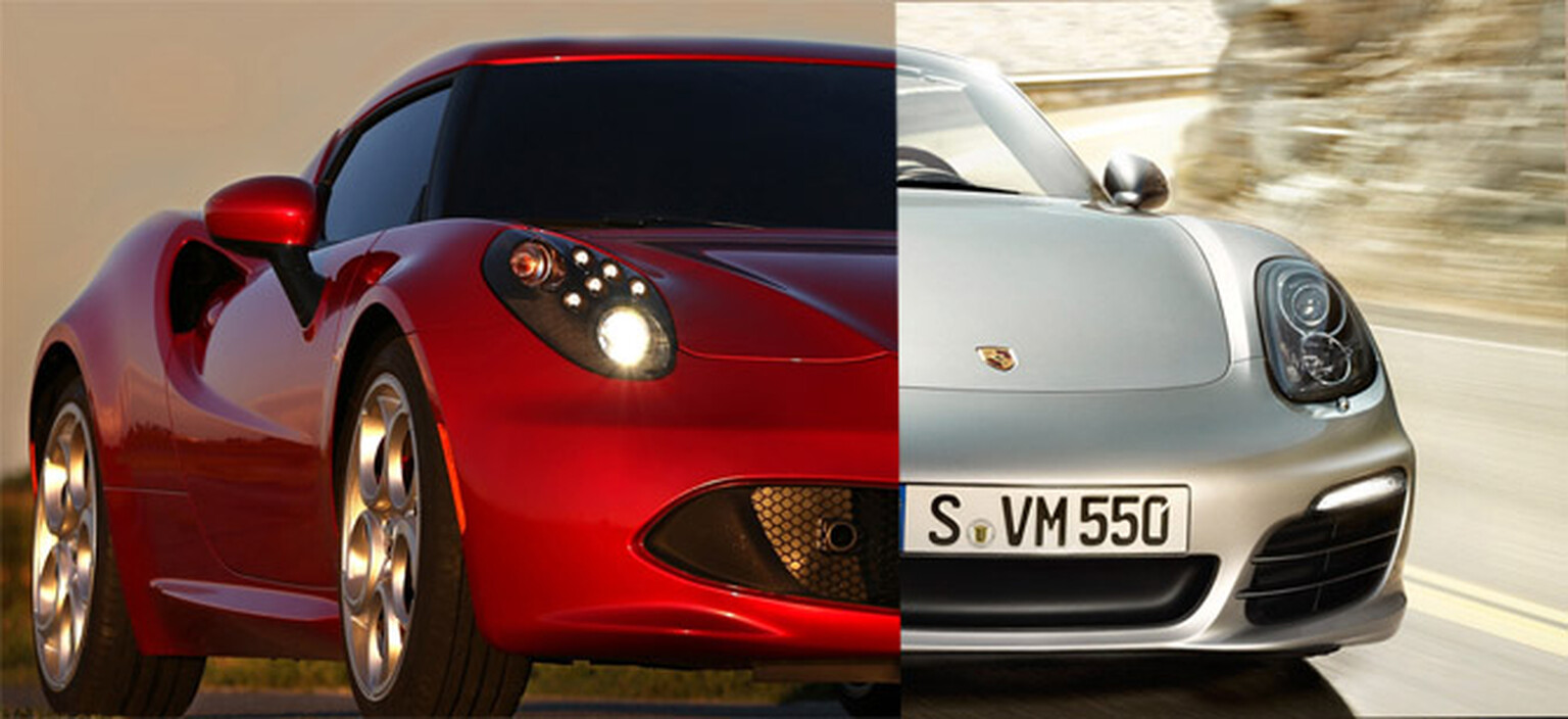 Alfa Romeo 4C vs Porsche Boxster S