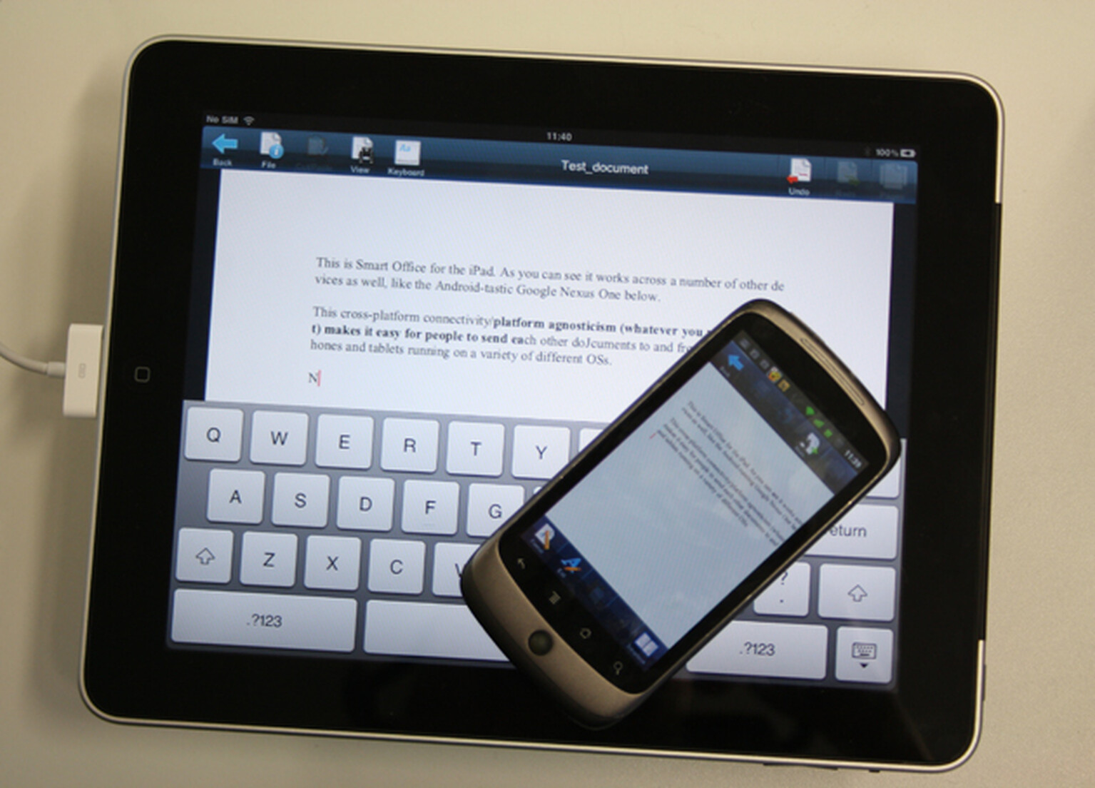 Smart Office 1.5 for iOS, Android, Symbian S60 and Bada: Send documents to the cloud
