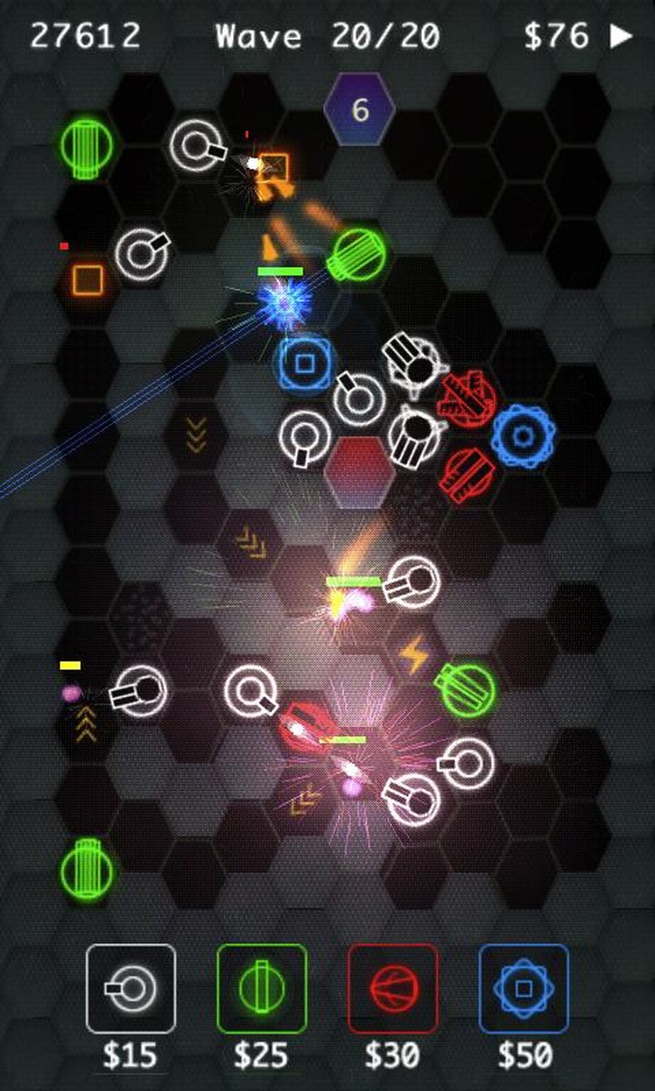 Hex Defence for Android: Tower defence with pretty high res graphics