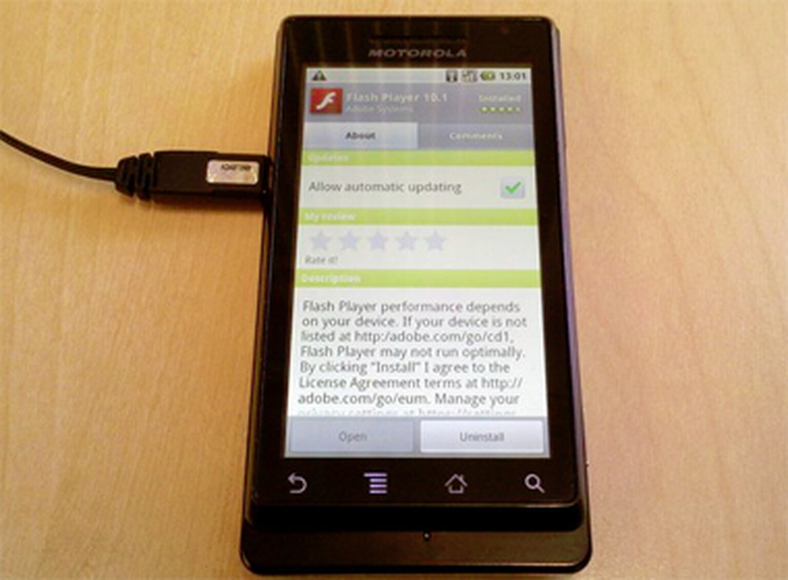 Motorola Milestone finally gets updated to Android 2.2 Froyo in the UK