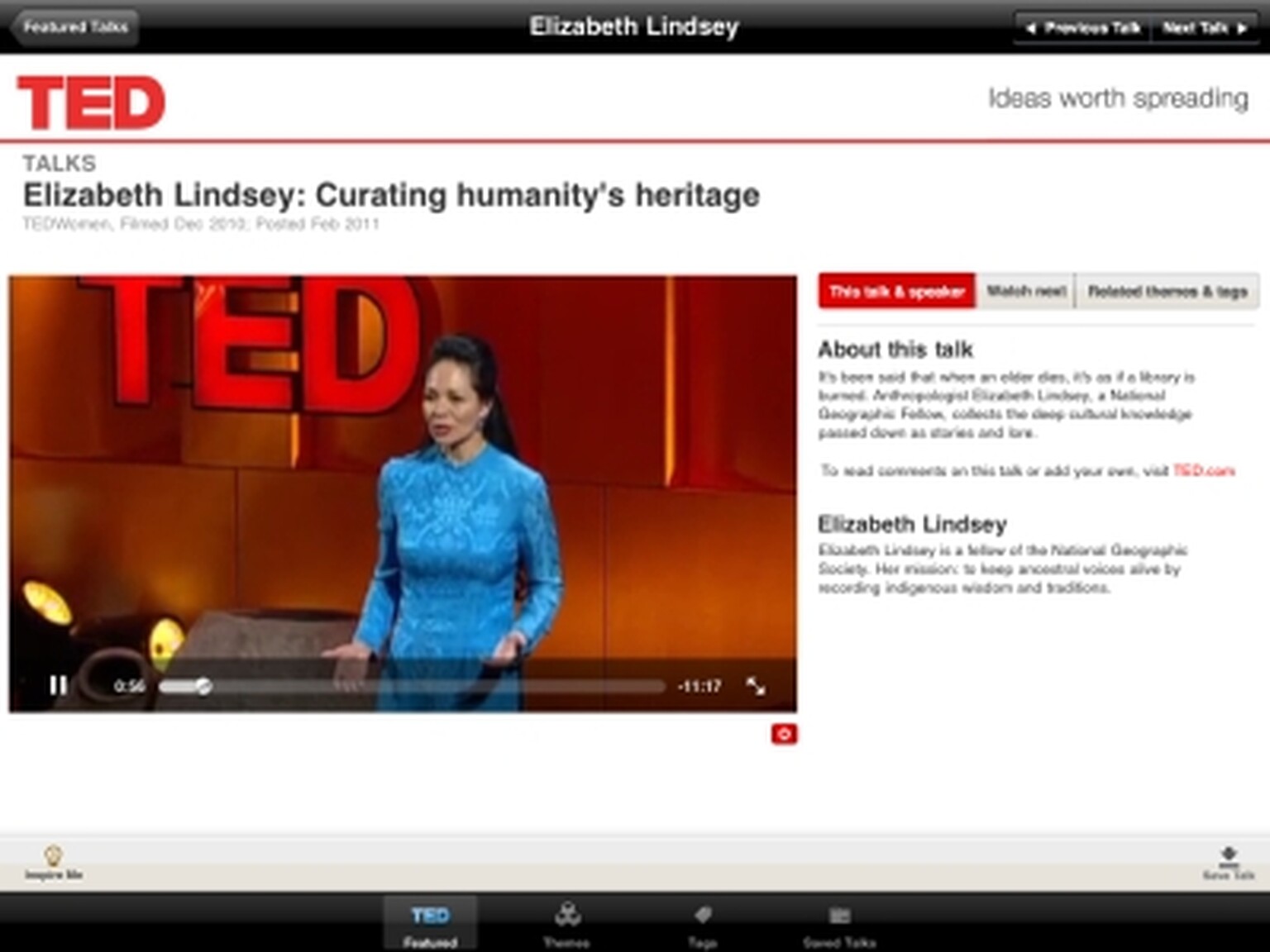 Downloadable TED Talks come to the iPad