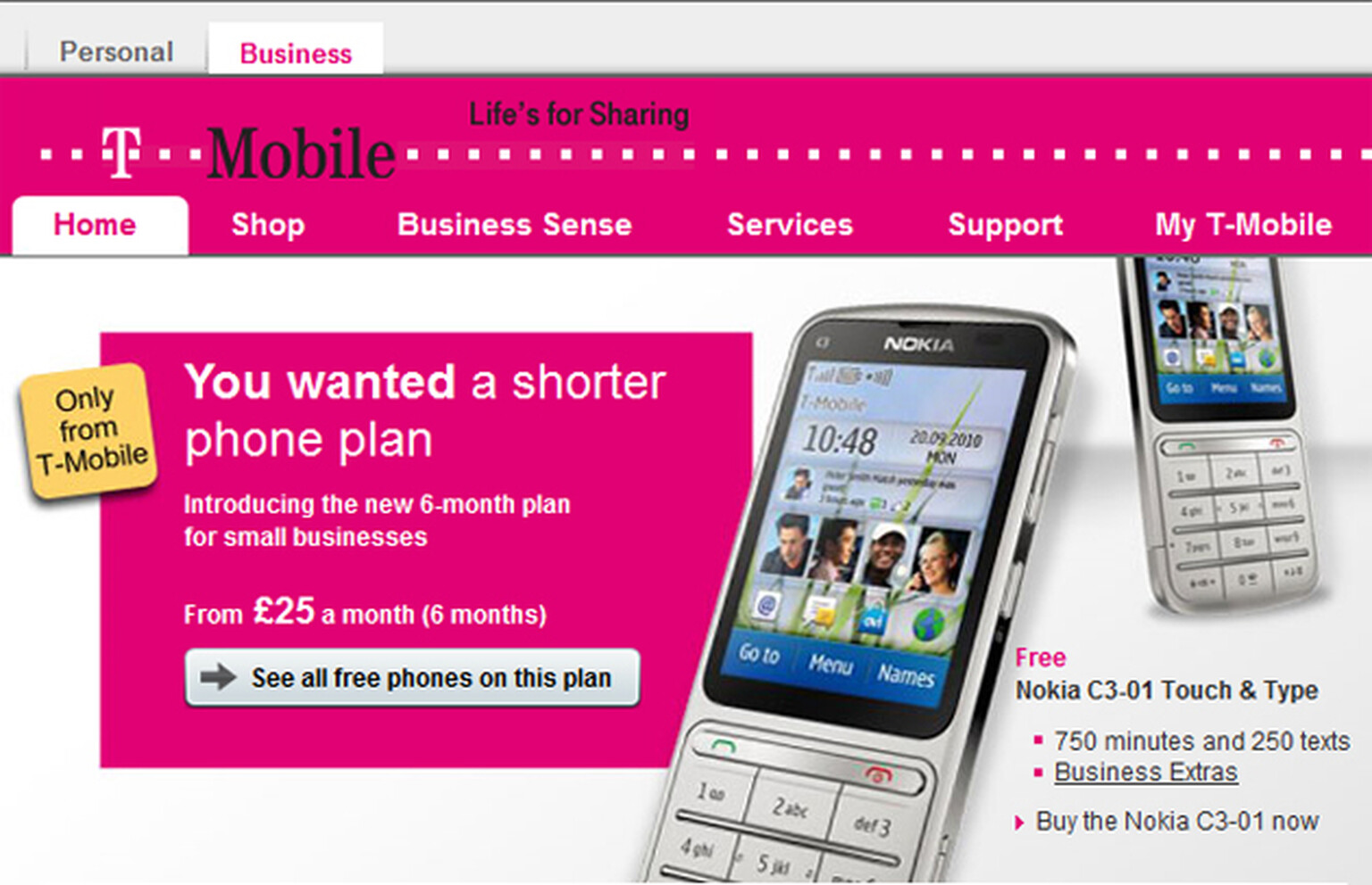 T-Mobile introduces 6 month contracts for business customers