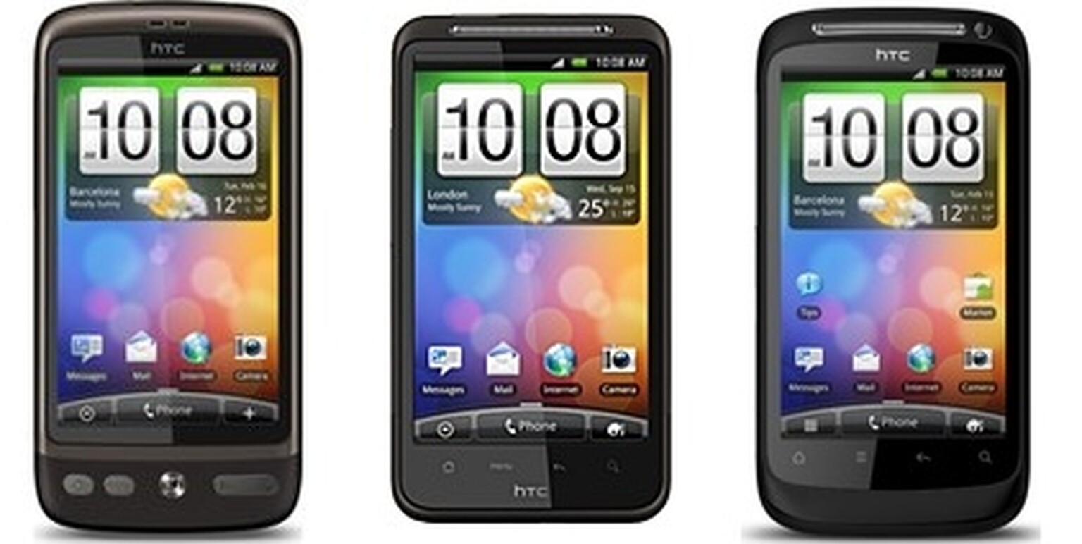 HTC Desire S vs HTC Desire HD vs HTC Desire