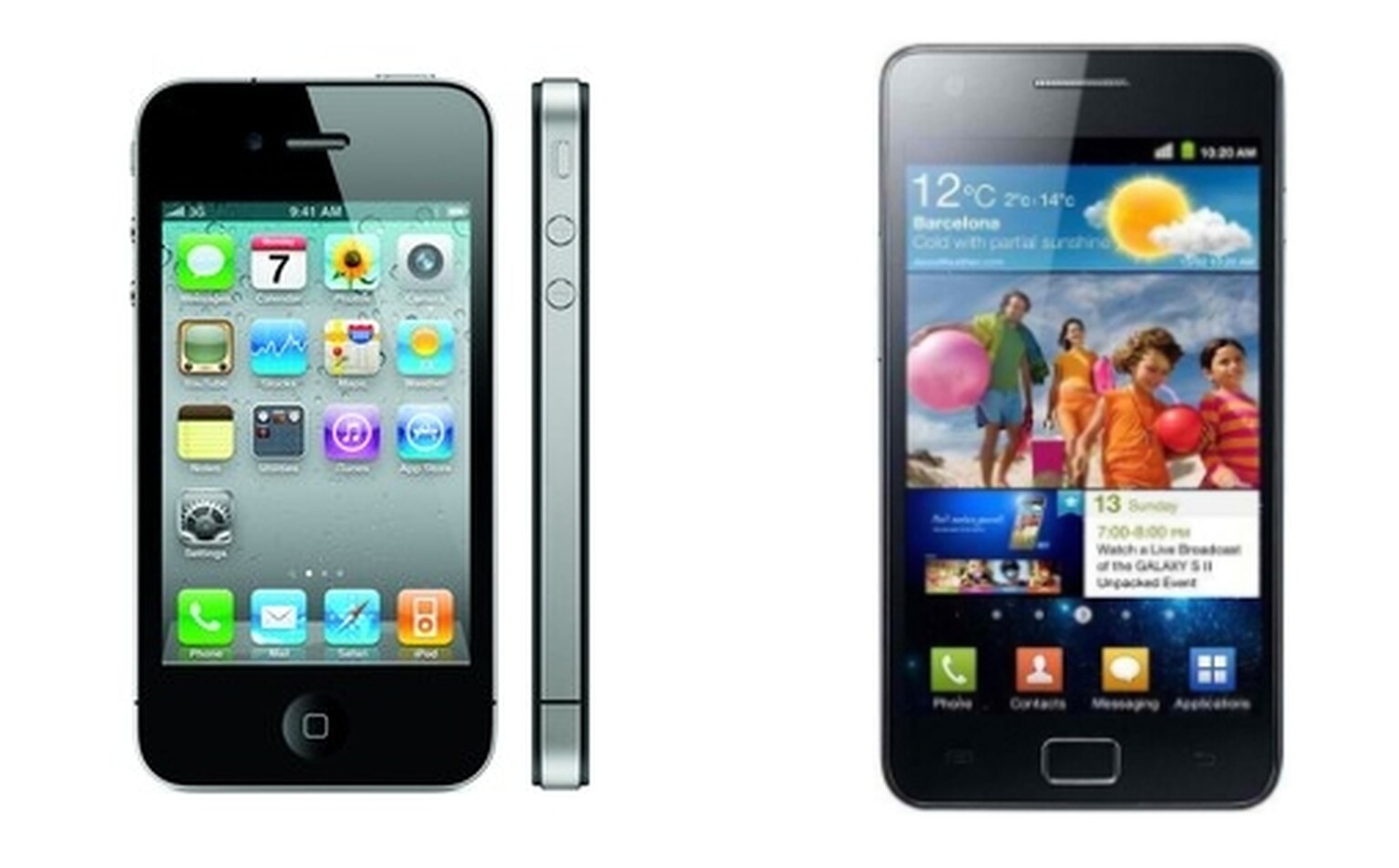 iPhone 4 vs Samsung Galaxy S II