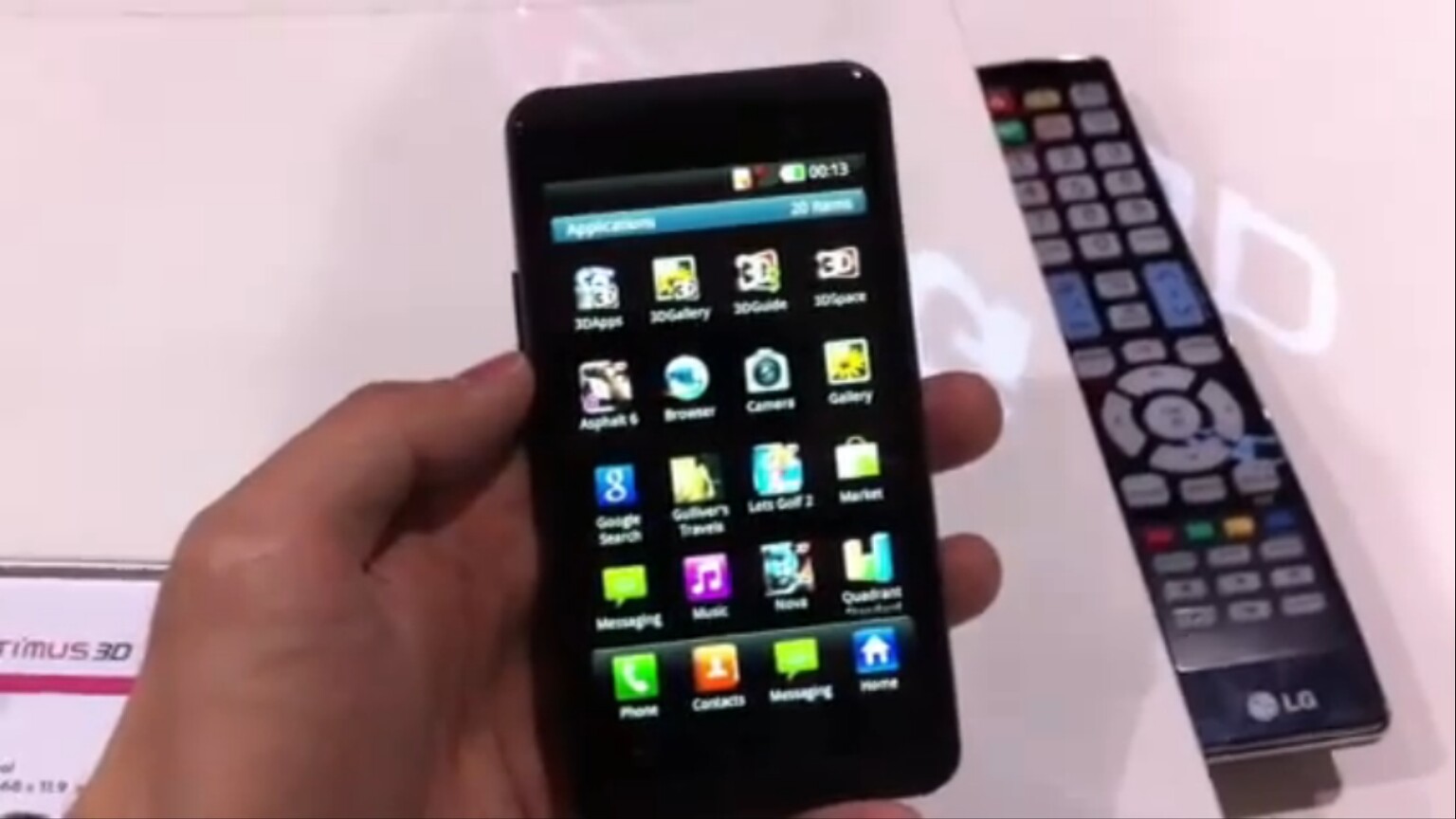 LG Optimus 3D: Hands-on video