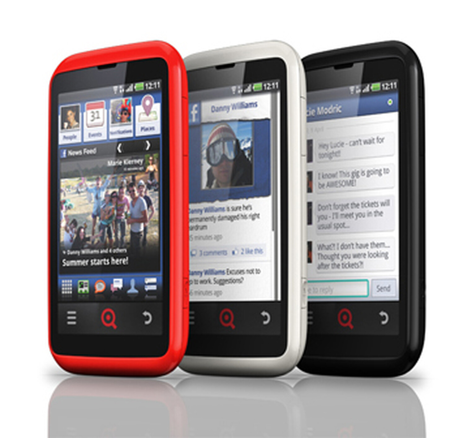 INQ Cloud Touch and INQ Cloud Q Facebook phones announced