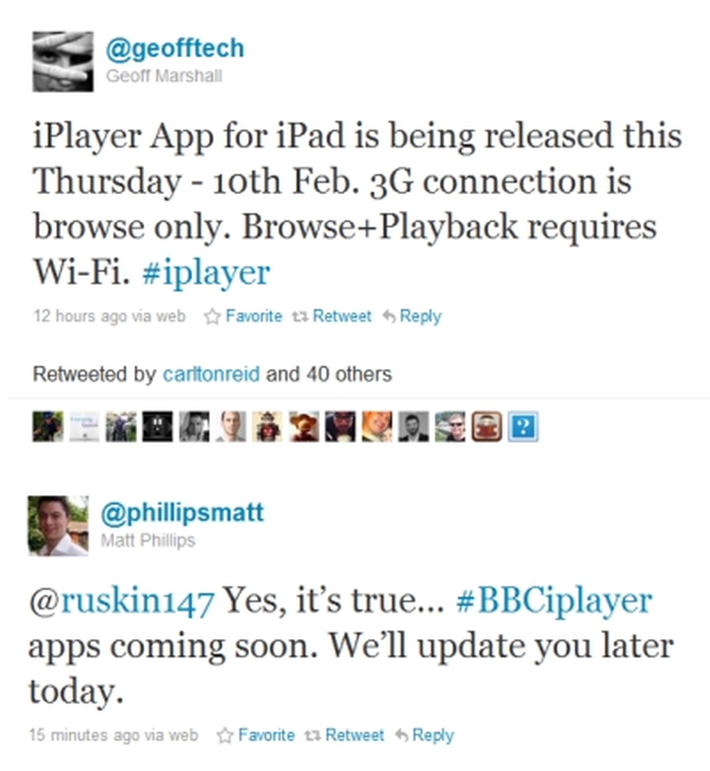 BBC iPlayer: iPad-only app coming this week.