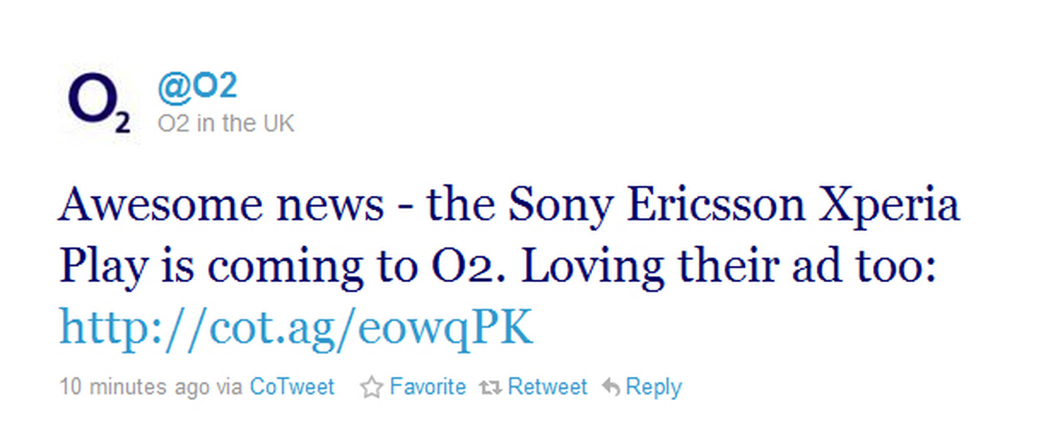 Sony Ericsson Xperia Play coming to O2, price and release date TBA