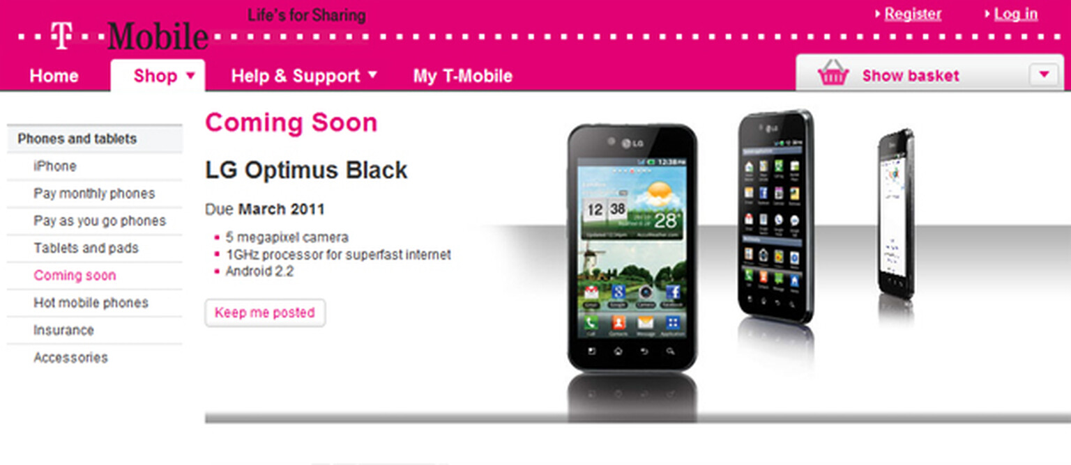 LG Optimus Black coming to T-Mobile in March