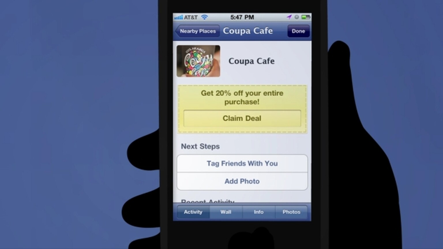 Facebook Deals: Launch deals in full. Free coffee, cake, sushi and more