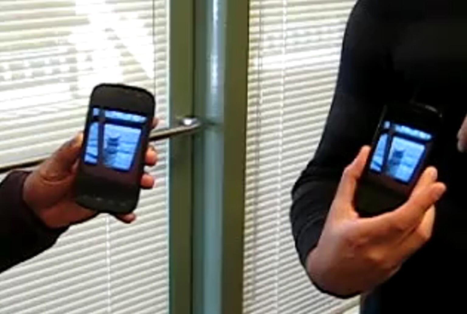 Stanford researchers show off future uses of NFC. Exchange your photos with a touch. Literally.