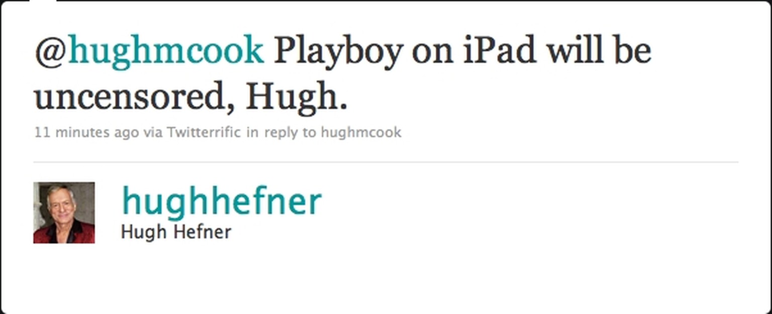 Playboy on iPad to be uncensored, apparently the iPad is for porn