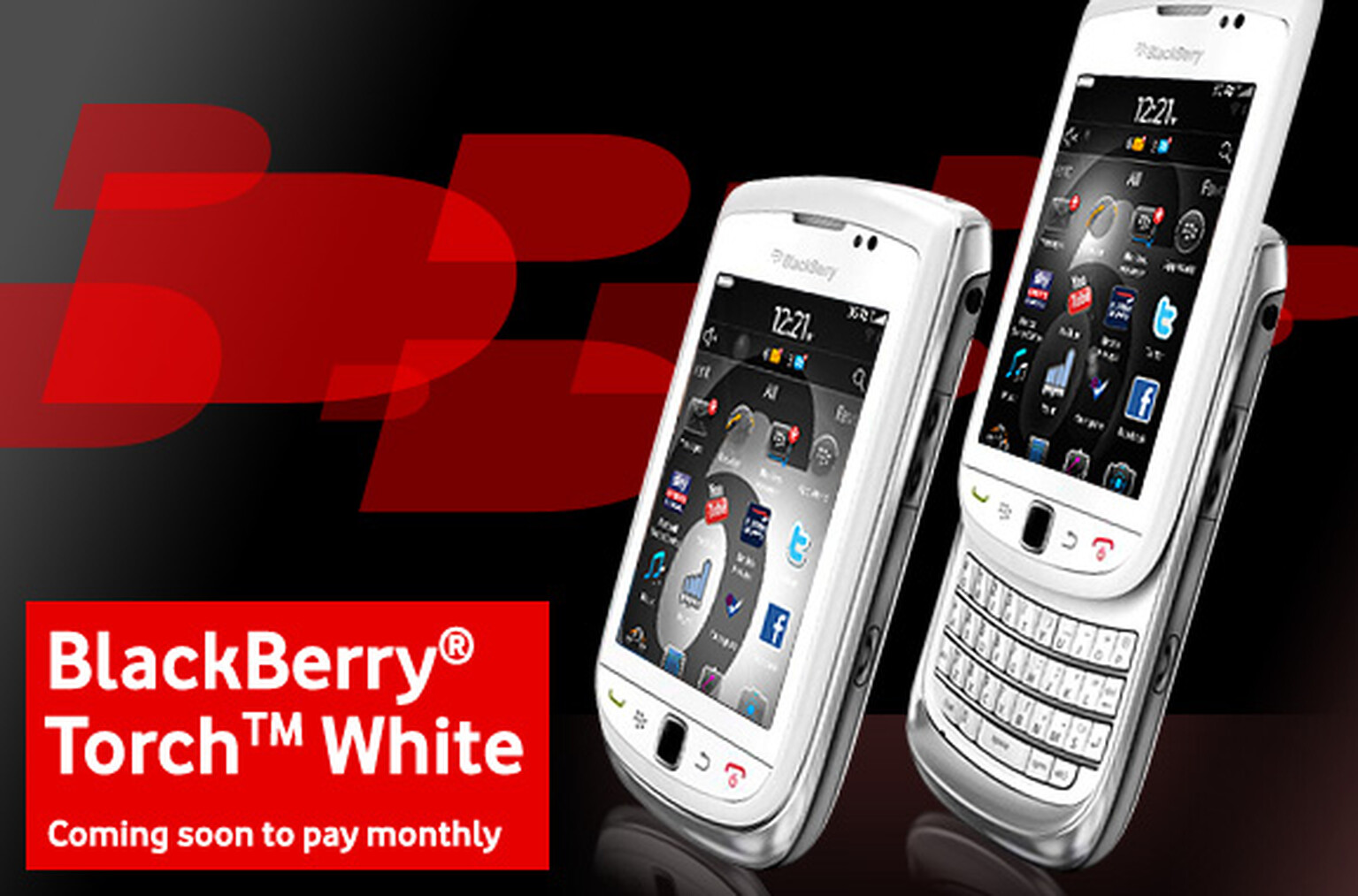 White BlackBerry Torch coming to Vodafone contracts