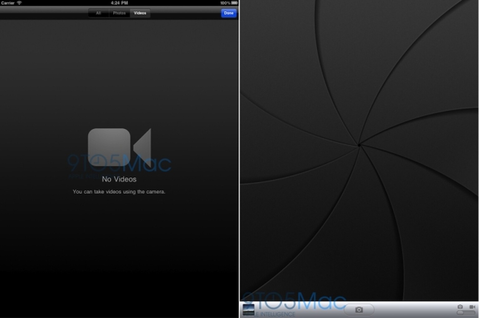 iPad 2 camera app screenshots leaked