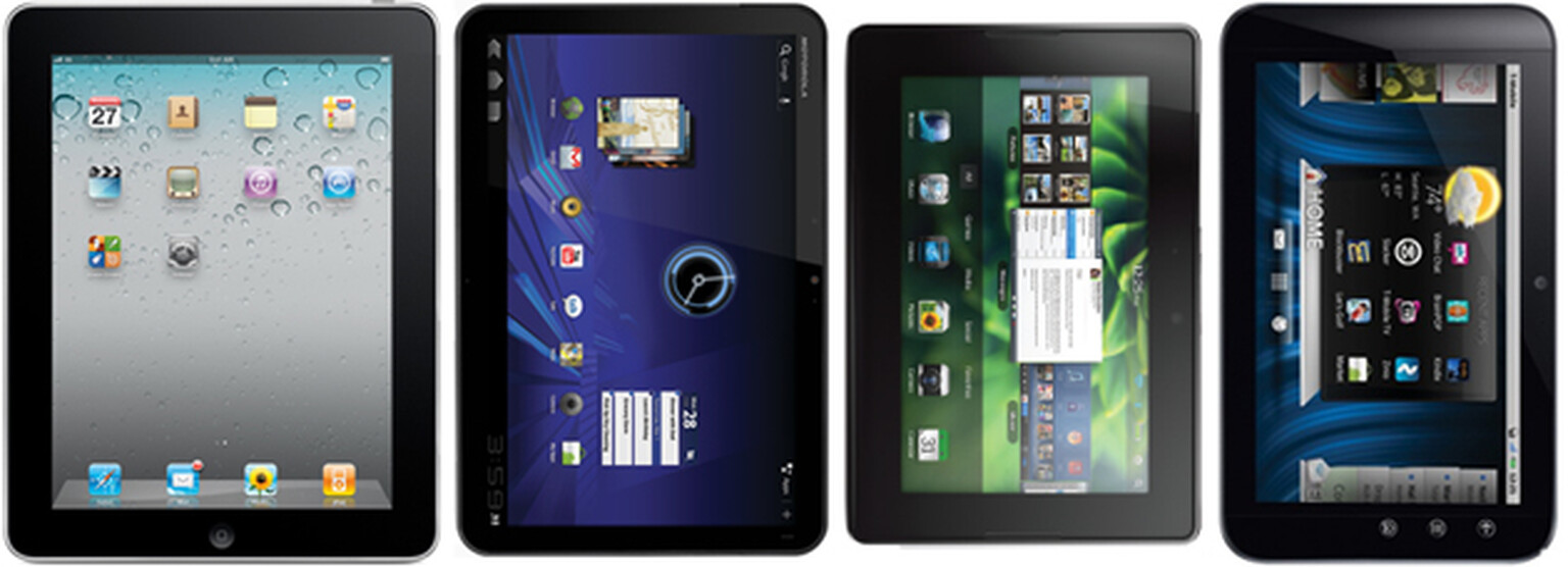 iPad 2 vs Motorola Xoom vs BlackBerry Playbook vs Dell Streak 7