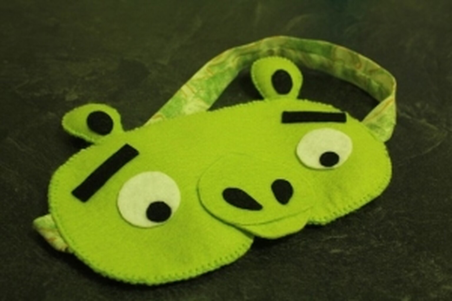 Hand-made Angry Birds Pig eye mask