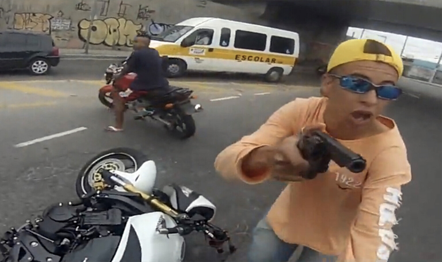 Police shooting of bike thief captured on film