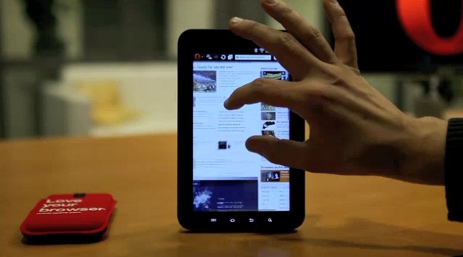 Opera for Tablets is in the works, shown off on a Samsung Galaxy Tab
