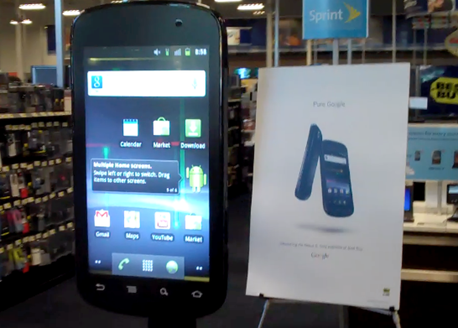 Giant Nexus S exists and actually works: Not worth a trip to California