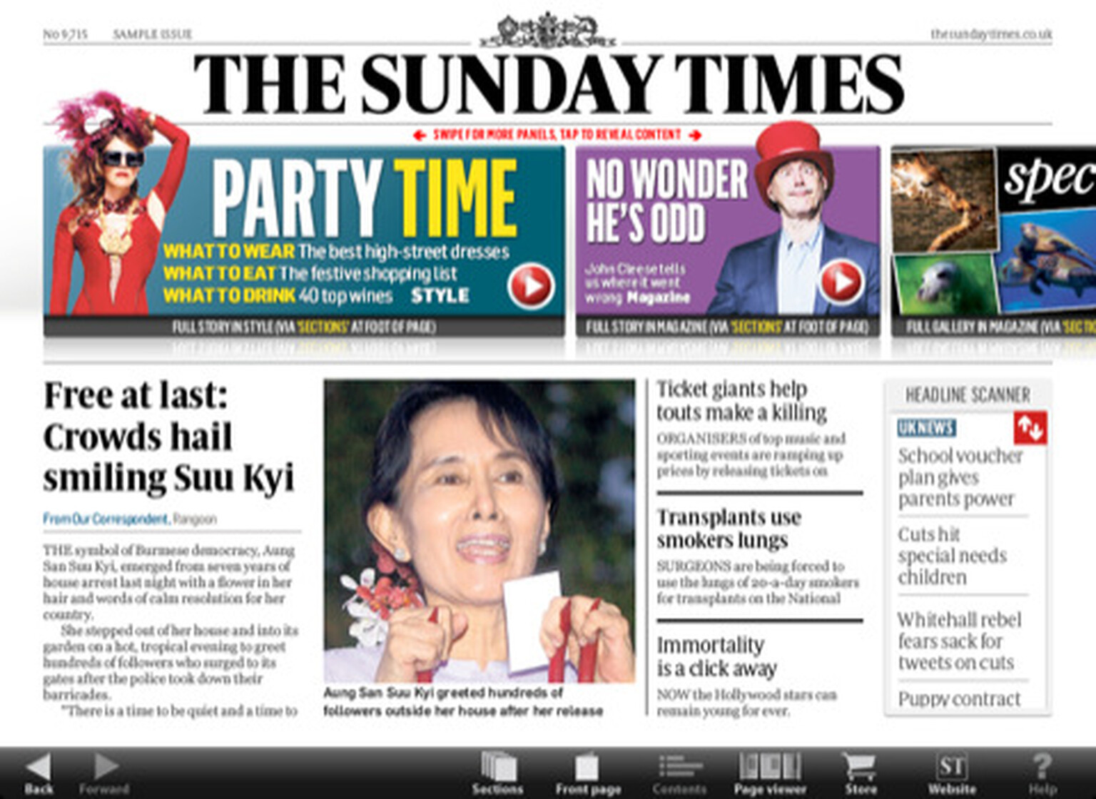 The Sunday Times launches its official iPad edition