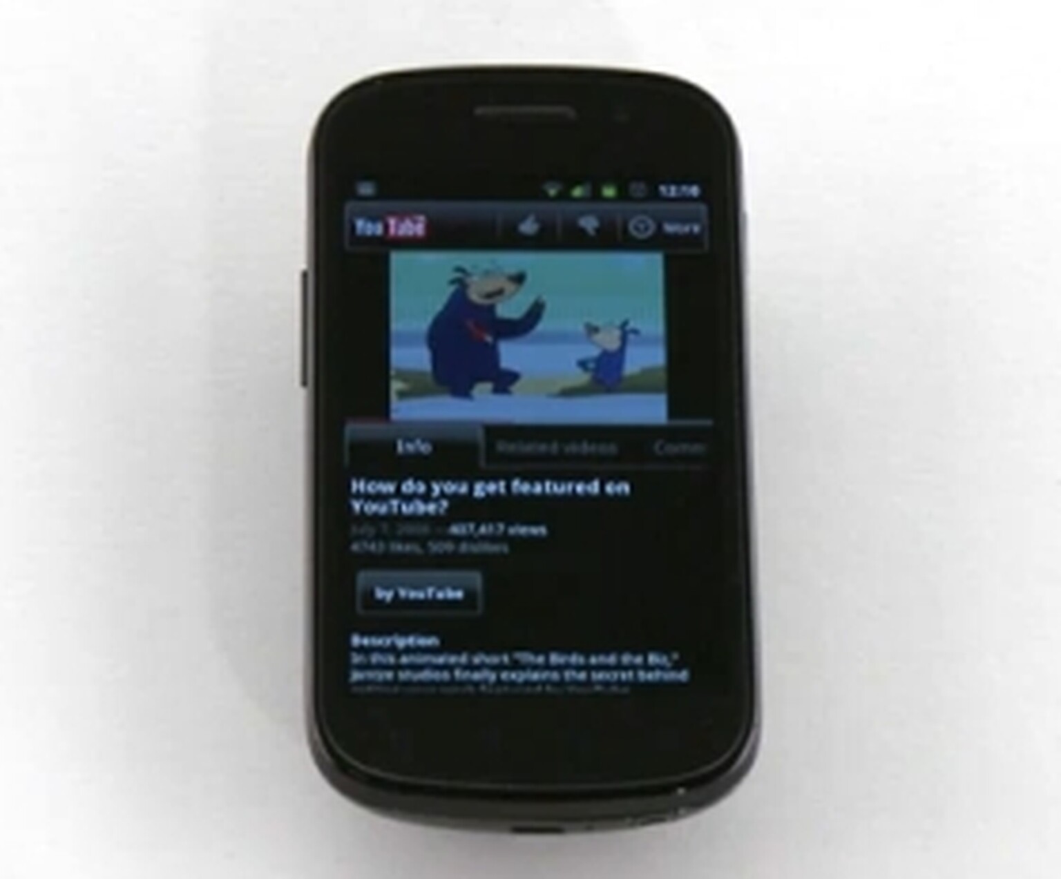 YouTube for Android 2.2 phones updates to 2.1, post comments while videos are playing